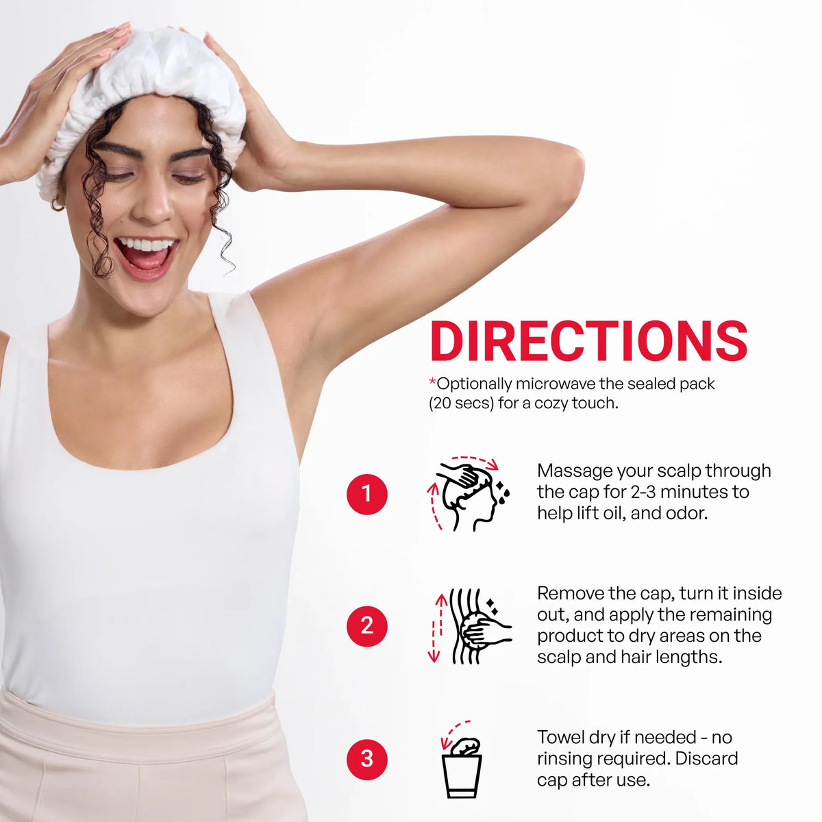 TEMISILK Rinse Free Shampoo Cap (4 Paket)